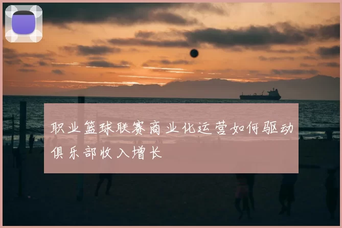 职业篮球联赛商业化运营如何驱动俱乐部收入增长