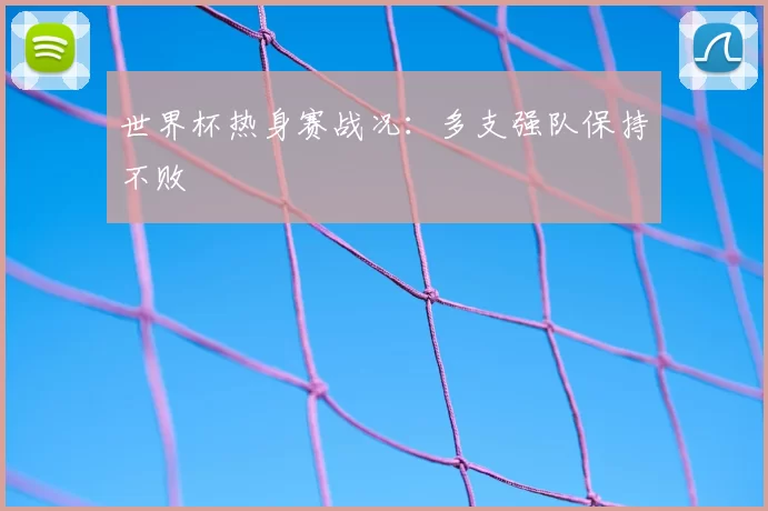 世界杯热身赛战况:多支强队保持不败