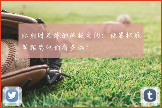 比利时足球的终极之问:世界杯冠军距离他们有多远?